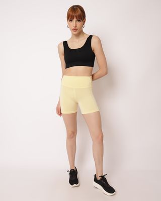 Shorts-Sm343-C-Recorte-Em-Poliamiada---Amarelo