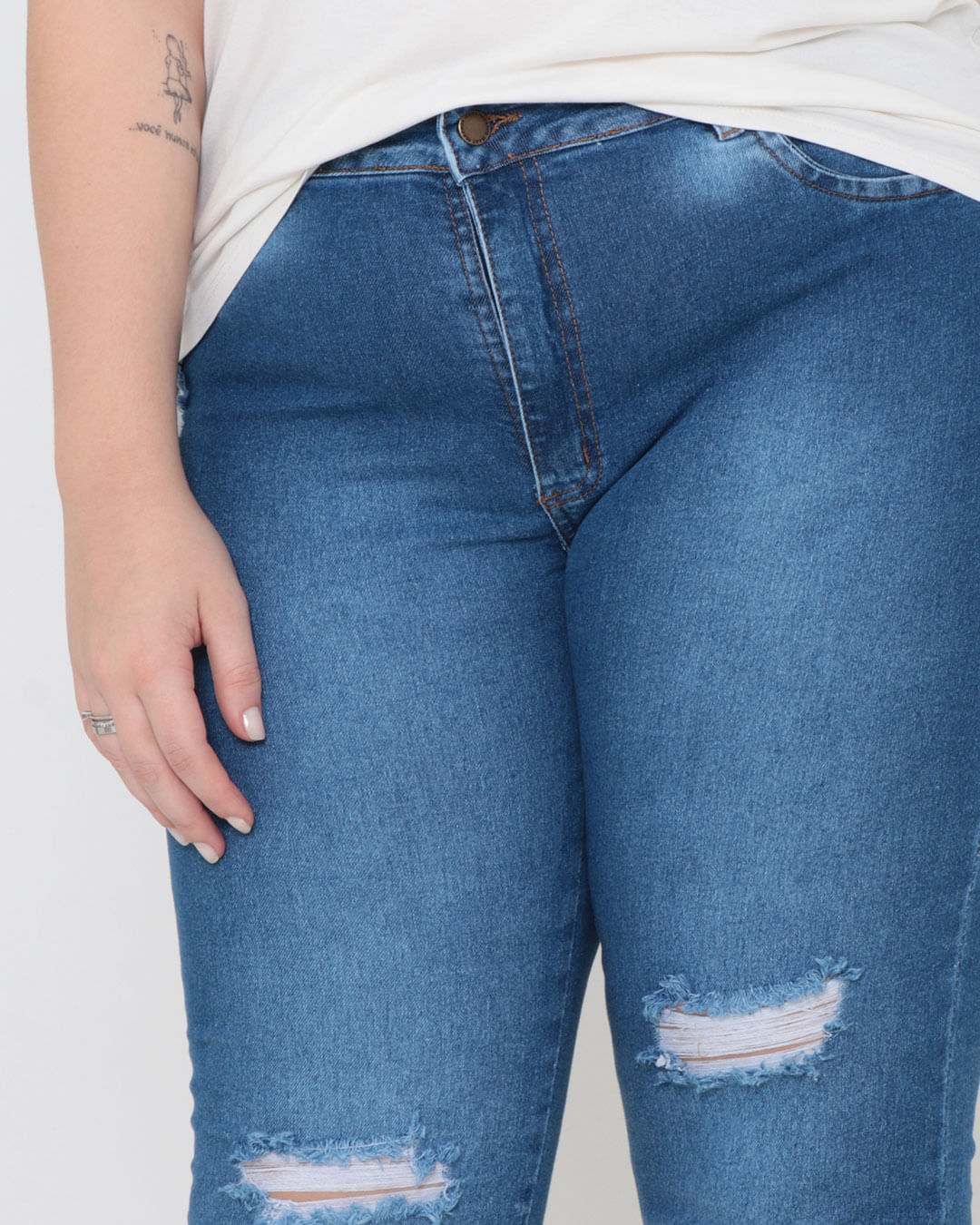 Calca-Jeans-Feminina-Plus-Size-Skinny-Desfiados-Azul