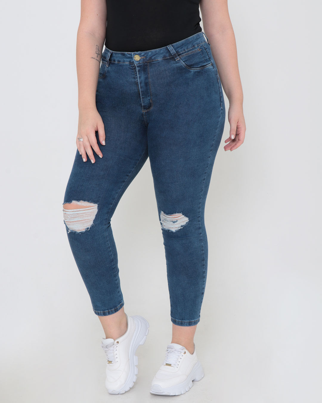 Calca-Sawary-Jeans-Feminina-Plus-Size-Skinny-Desfiados-Azul