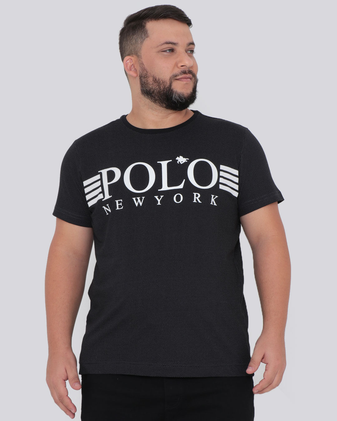 Camiseta-Plus-Size-Estampada-Polo-Preta