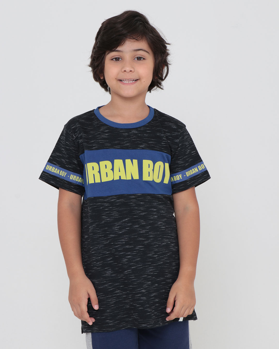 Camiseta-Infantil-Estampa-Urban-Mescla-Preta