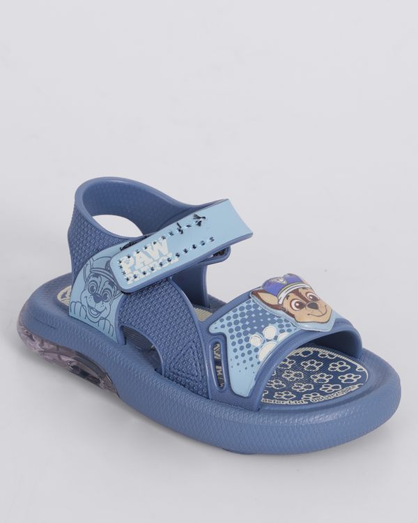 Sandália Infantil Grendene Patrulha Canina Chase com LED Azul 26/27