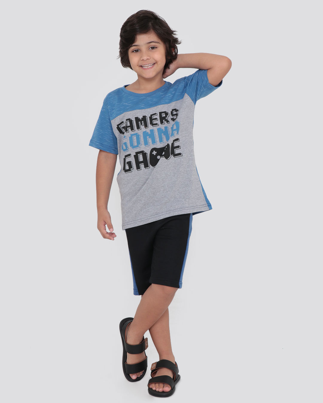 Camiseta-Infantil-Estampa-Gamer-Recorte-Flame-Azul