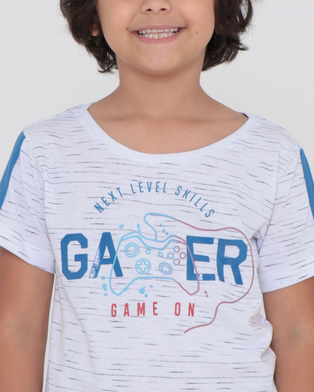 Camiseta-Infantil-Estampa-Gamer-Flame-Branca