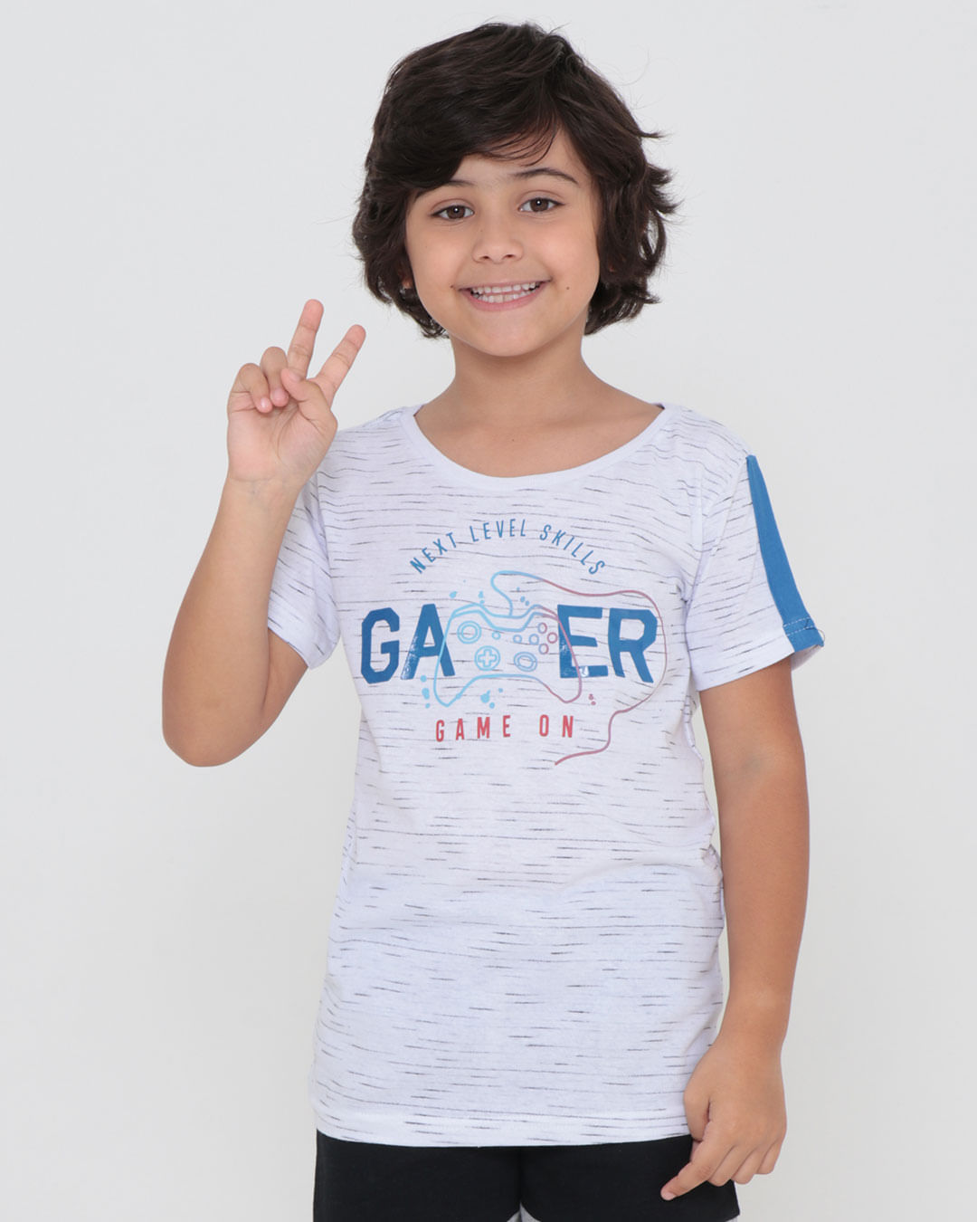 Camiseta-Infantil-Estampa-Gamer-Flame-Branca