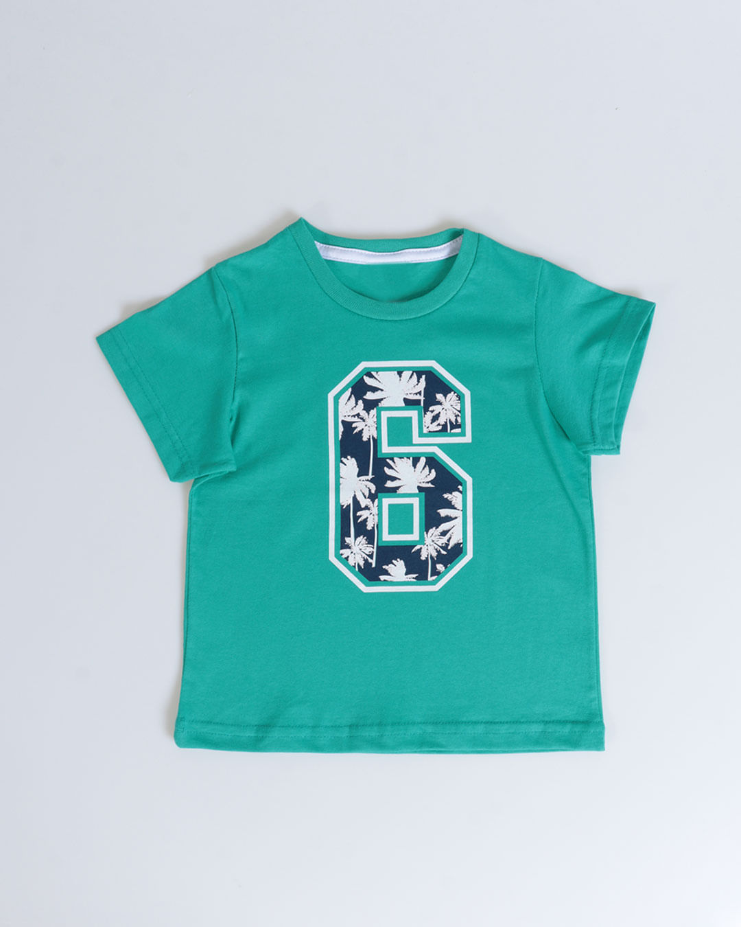 Camiseta-Bebe-Estampa-Coqueiros-Manga-Curta-Verde