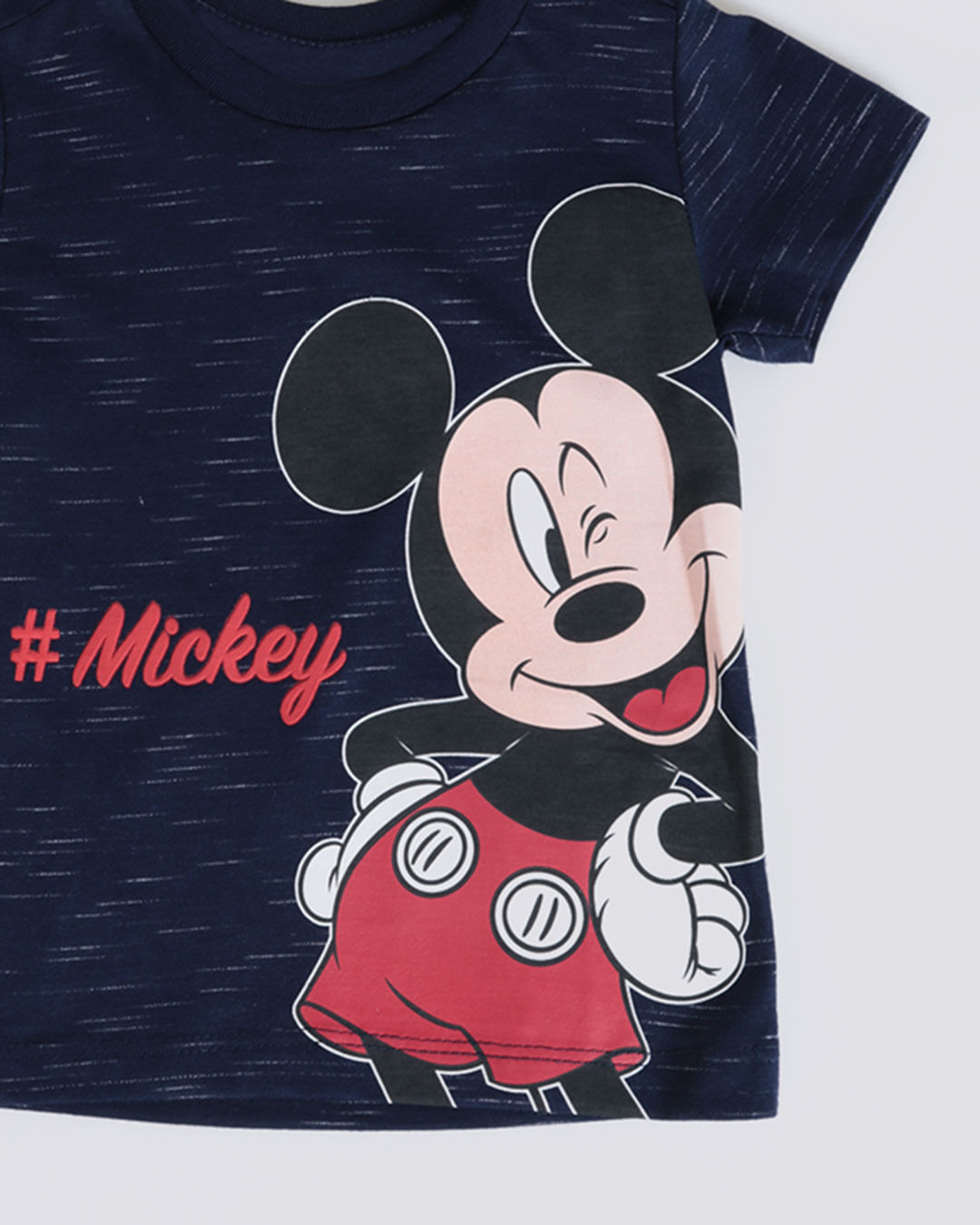Camiseta-Bebe-Manga-Curta-Mickey-Disney-Azul-Marinho