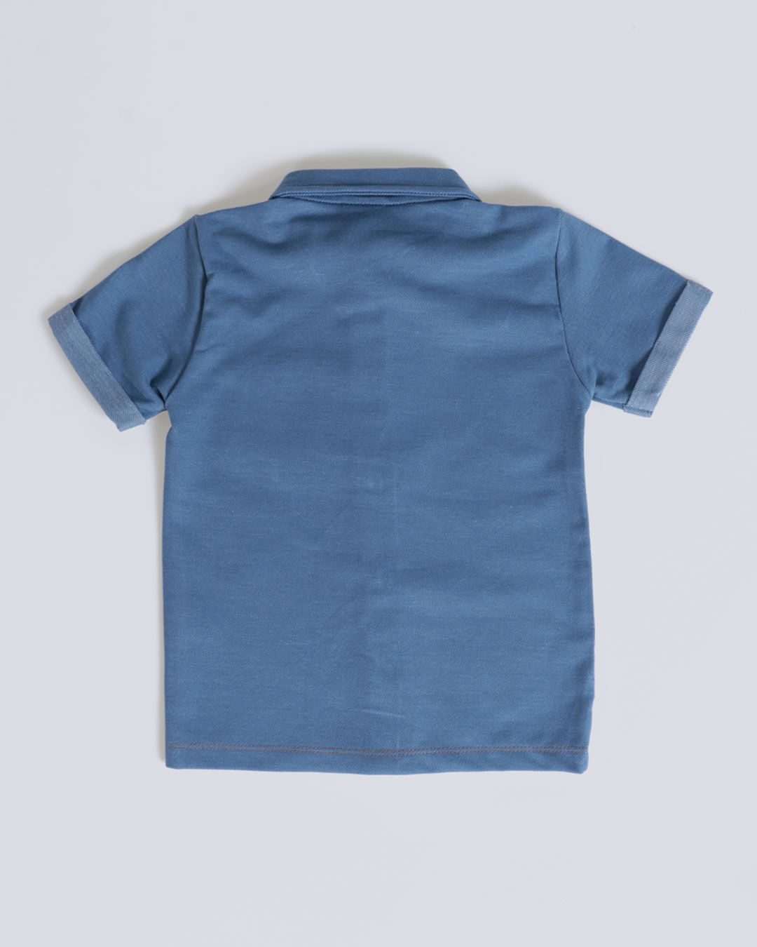 Camisa-Bebe-Malha-Jeans-Manga-Curta-Azul