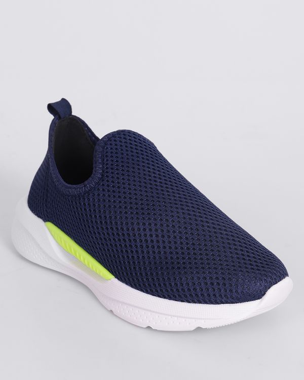 Tênis Infantil Esportivo Molekinho Slip On Telado Marinho 33