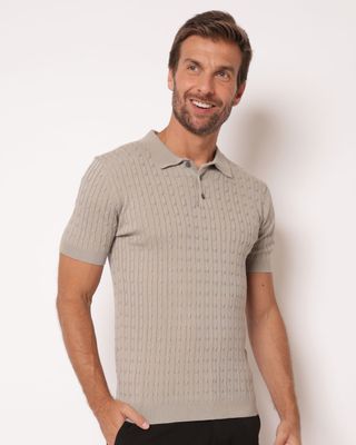 Polo-Dutti-Cable-Bcocnz---Cinza