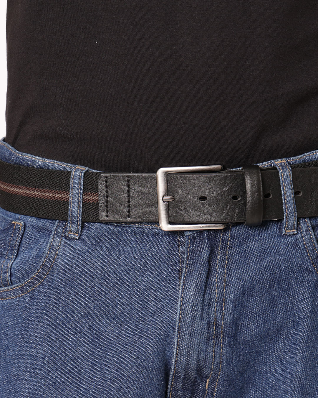 Cinto-Casual-Lona-Elastico-K24002---Preto