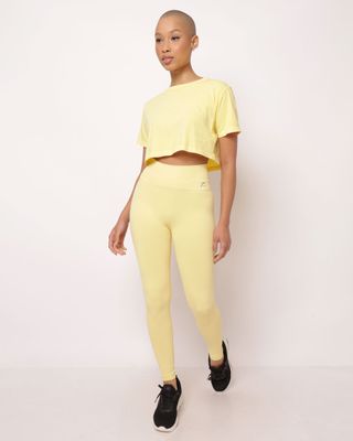 Legging-Sem-Costura---Amarelo