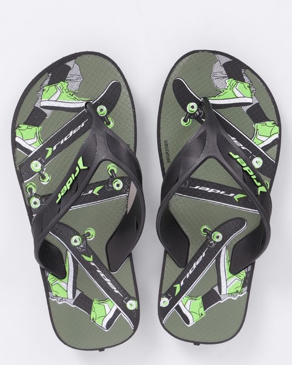 Chinelo Infantil Rider Skate Preto 29