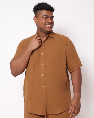 Camisa-Cotton-Gauze-Khaki-Plus-G1-G4---Khaki