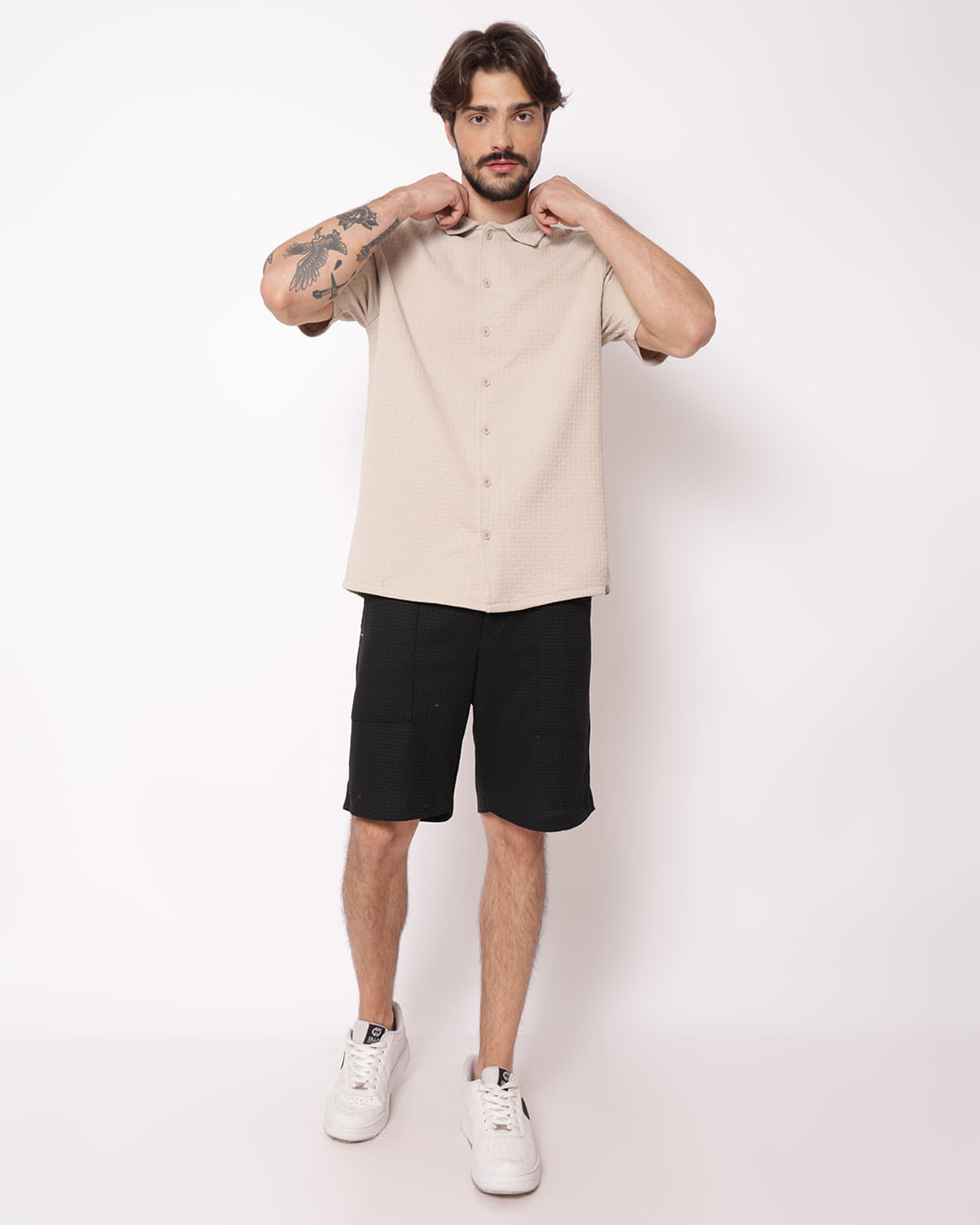 Camisa--Soft-Jacguard-76700---Bege