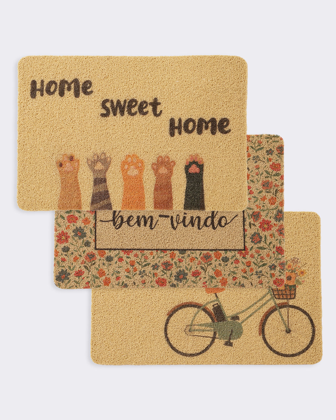 Capacho-Vinil-40x60-Welcome-Color-S4---Bege