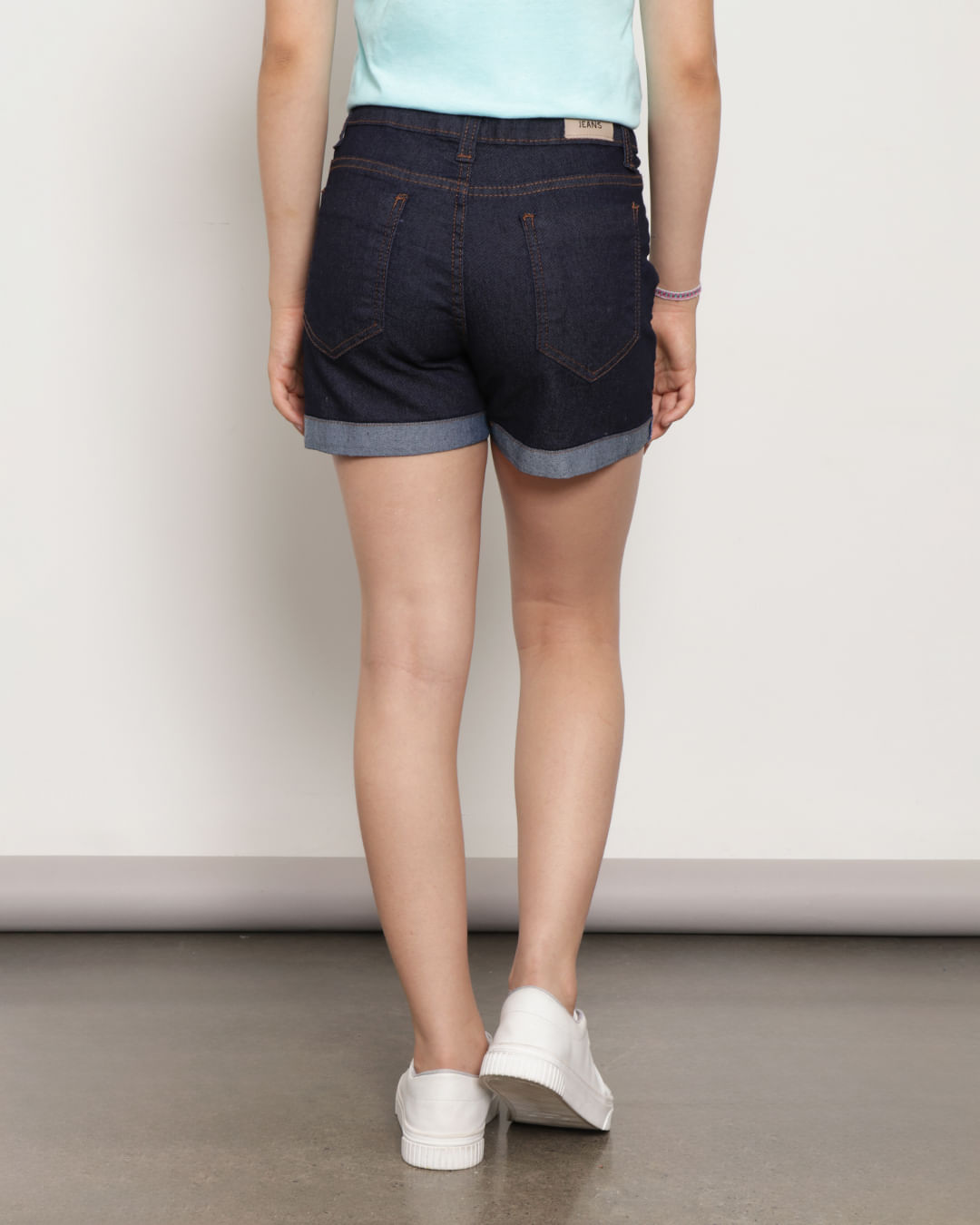 Short-Jeans-Juvenil-Barra-Dobrada-Azul