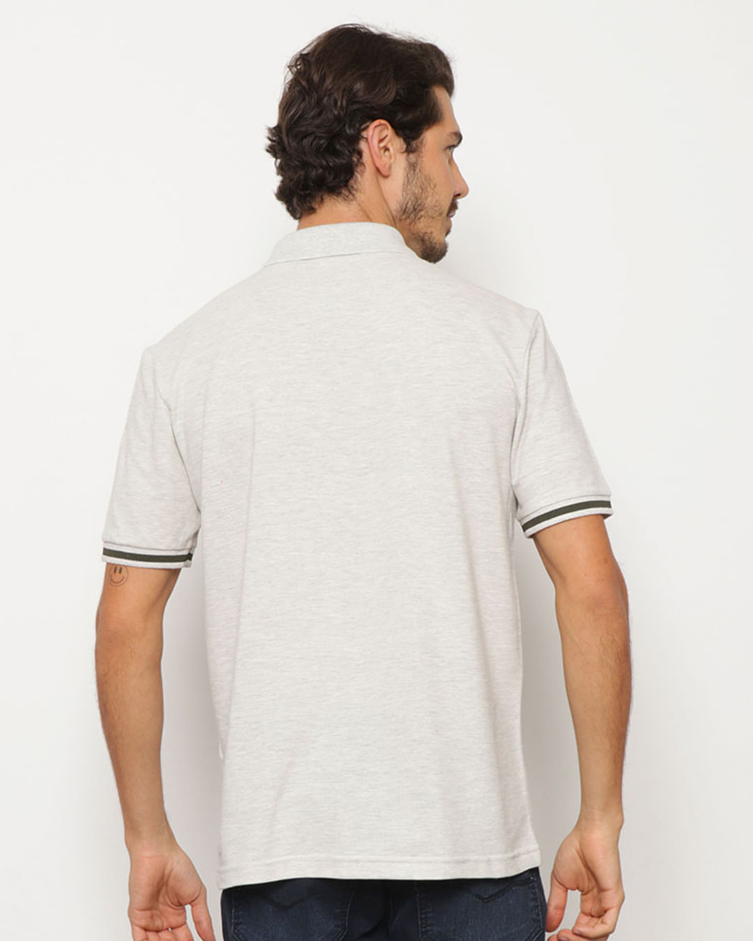 Polo-Piquet-Mescla-Patch-Pgg---Cinza-Claro