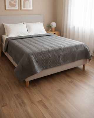 Colcha-Casal-Rolinho-Lisa---Cinza-Escuro