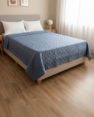 Colcha-Casal-Rolinho-Lisa---Azul