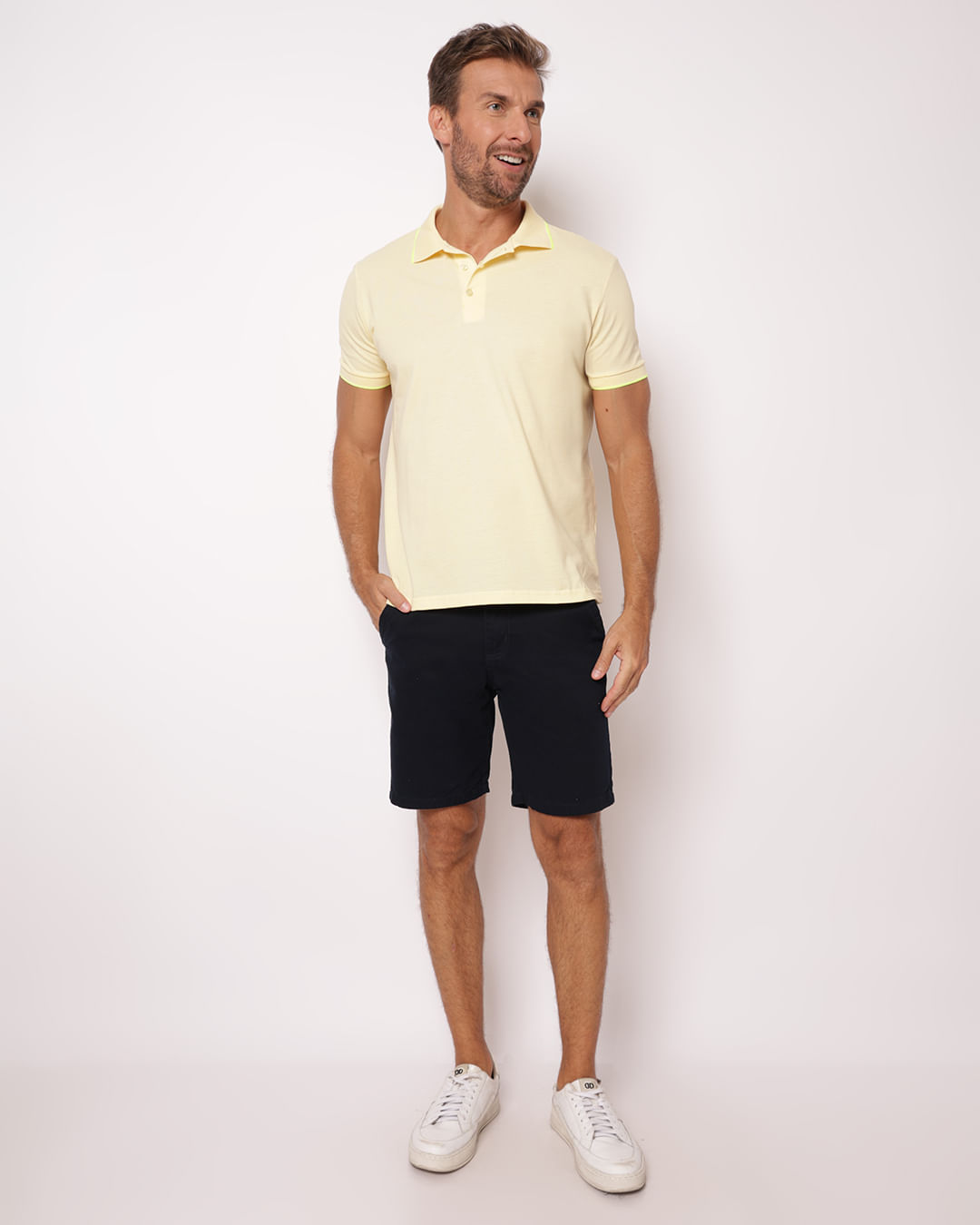Polo-Trc744-Piquet-Friso---Amarelo