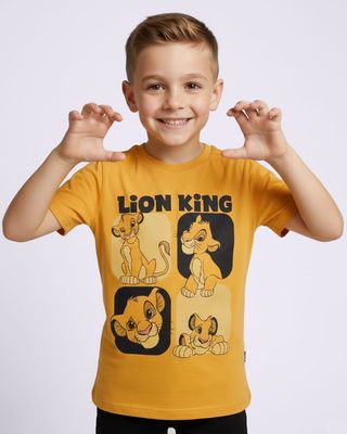 Camiseta-Ch45292-Mc-M-410-Rei-Leao---Mostarda