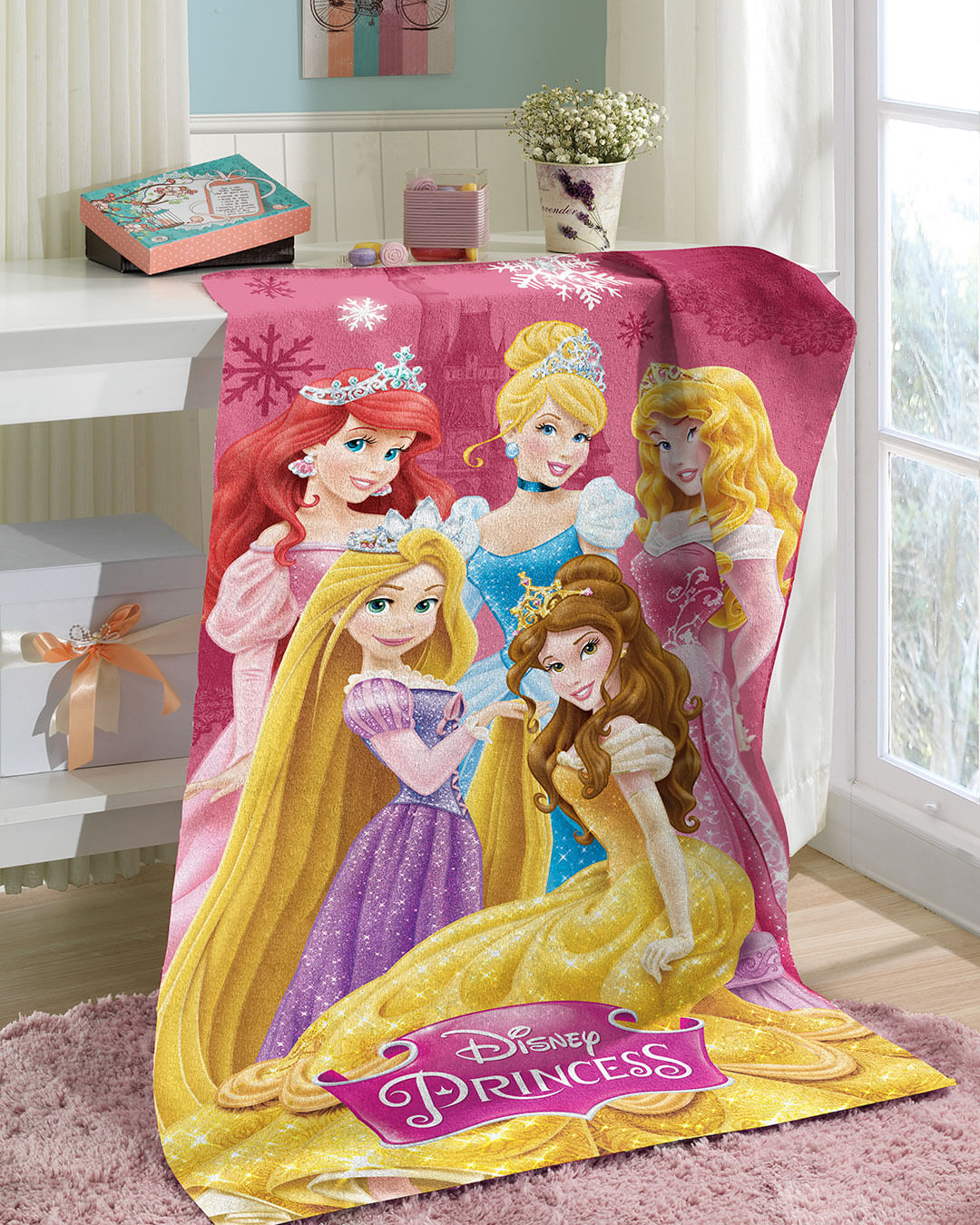 Jogo De Cama 2 Peças Infantil 150 Fios Princesas Disney Lepper em Promoção  na Americanas