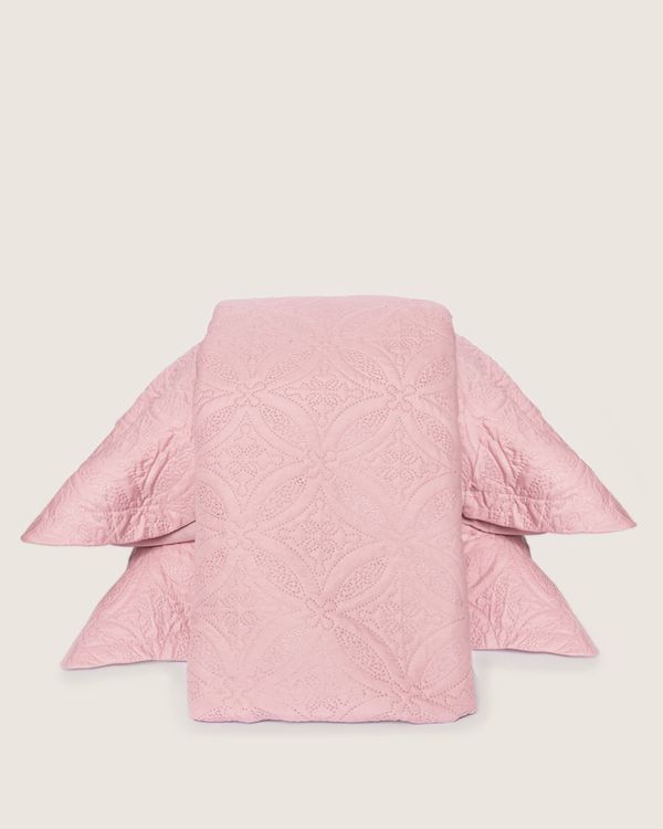 Kit Colcha Casal 3 Peças Matelado Rosa UN