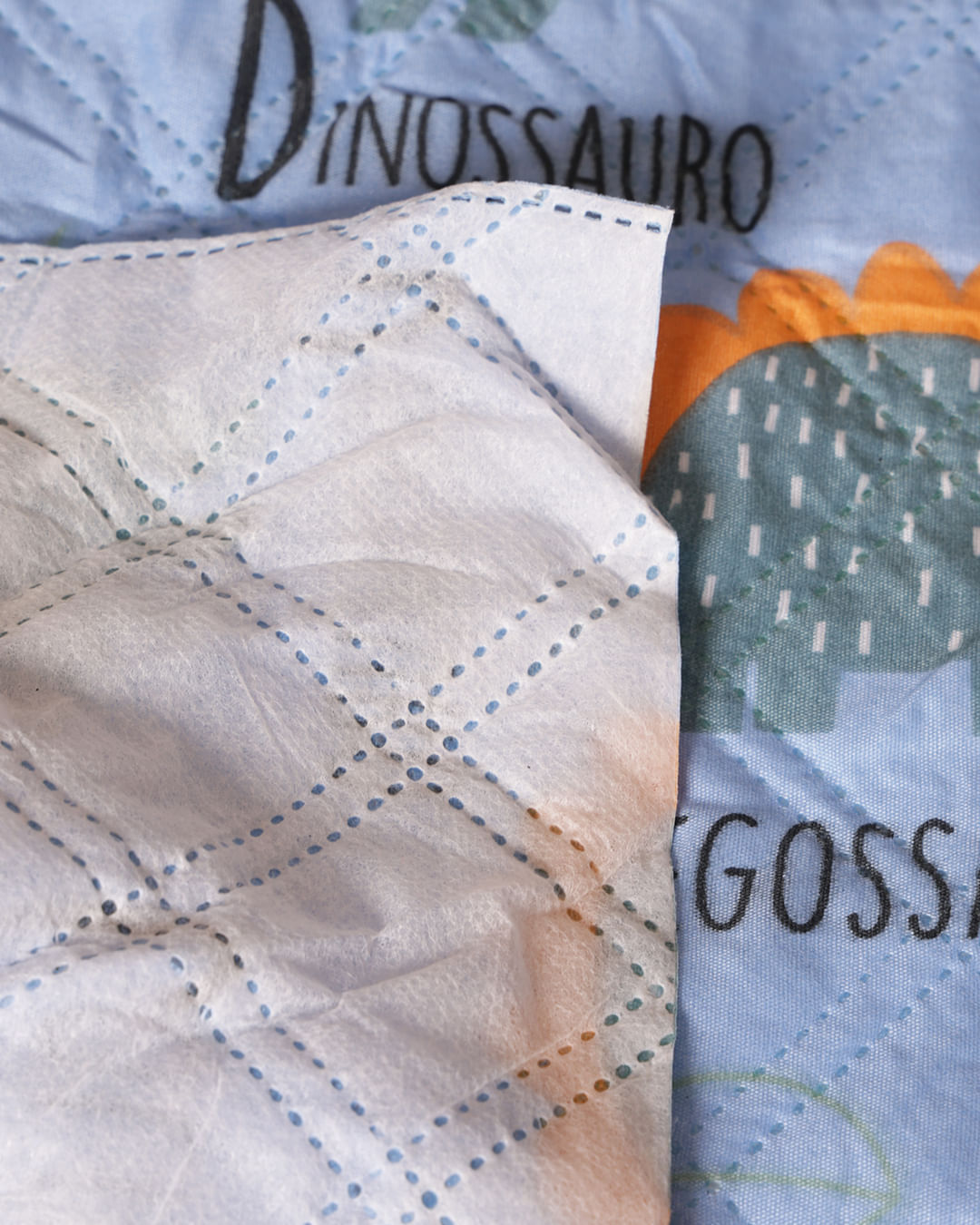 Colcha--Inf-Dino-Mix ---Azul-Outros