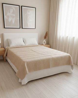 Colcha-Casal-Rolinho-Lisa---Bege-Escuro