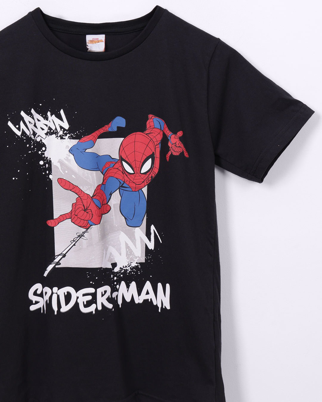 Camiseta-Ch45111-Mc-M-1016-Homem-Aranh---Preto