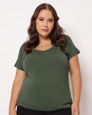 -Blusa-Plus-Size-Feminina-Decote-V-Basica-Verde