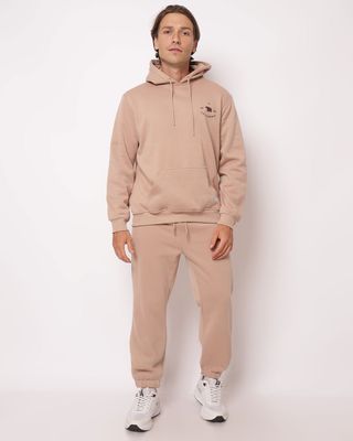 Calca-Moletom-Praia-Com-Ziper-Joger---Bege