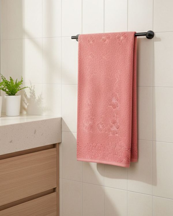 Toalha Banhão Aviera Olinda 78cm x 150cm Rosa UN