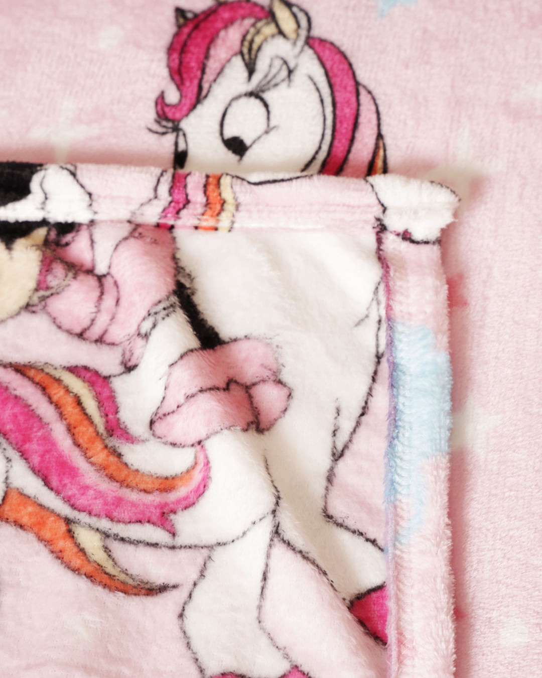 Manta-Infantil-Fln-Minnie-Unicornio---Rosa