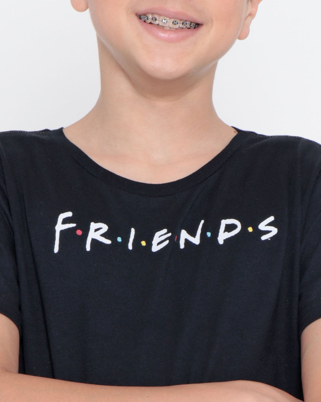 Camiseta-Juvenil-Estampa-Friends-Preta-