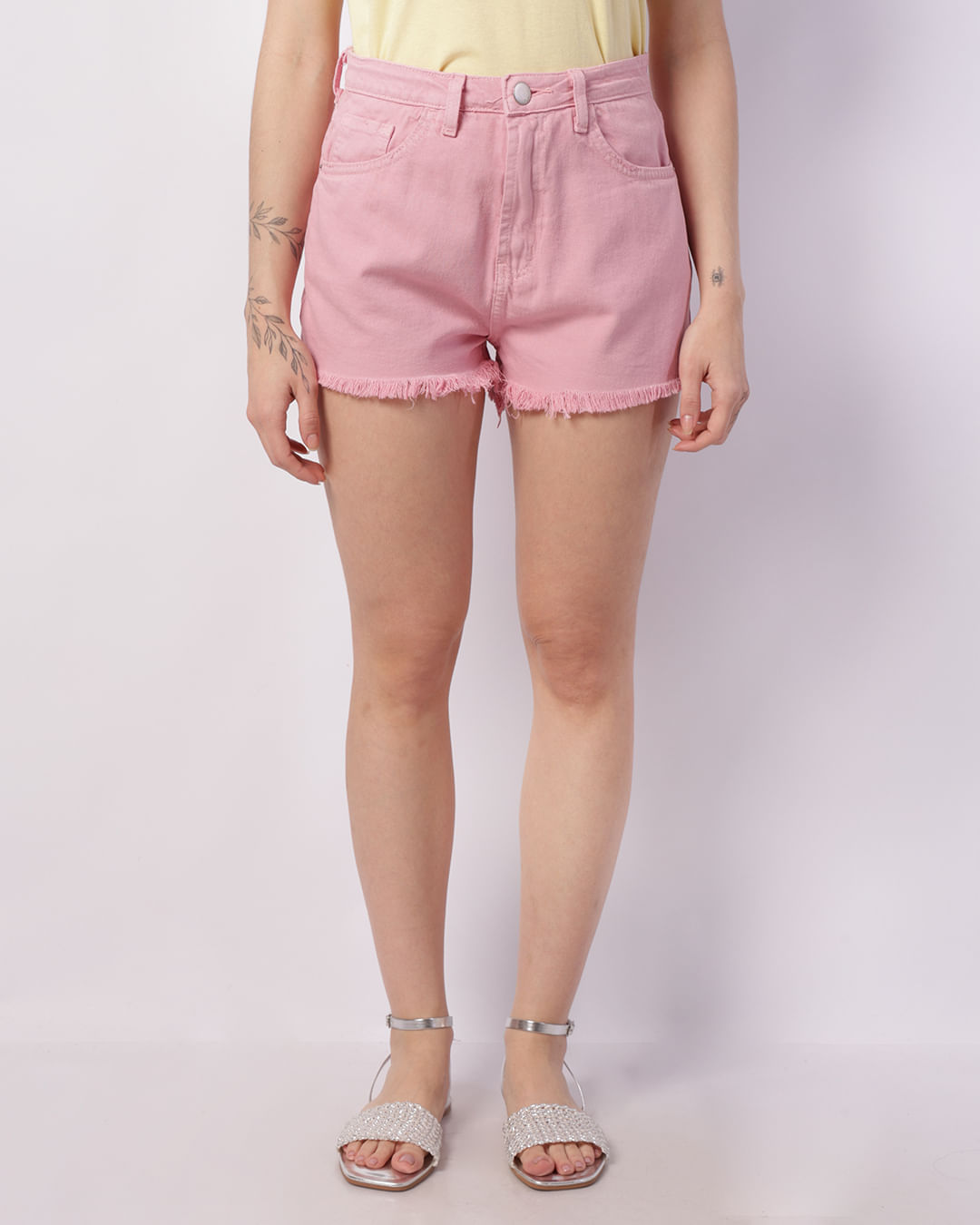Short-Jns-Sarja-Rosa-Hot-Pants-Barra-Des---Rosa