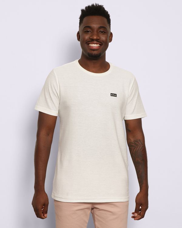Camiseta Masculina Manga Curta Texturizada Off White G