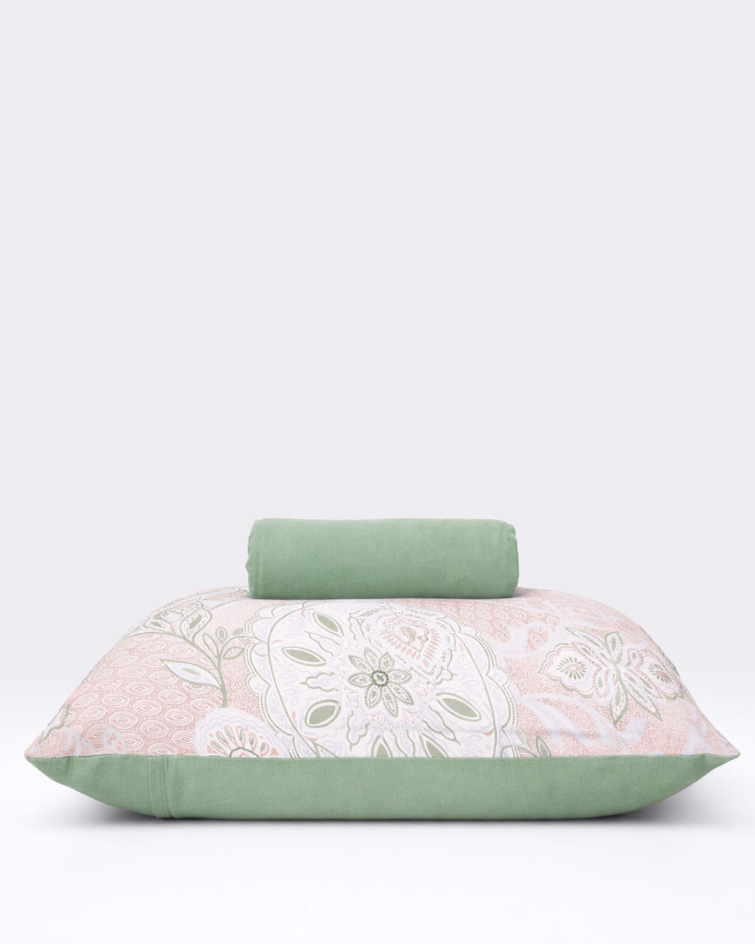 Jogo de Cama Solteiro Slim 2 Peças Estampada Verde