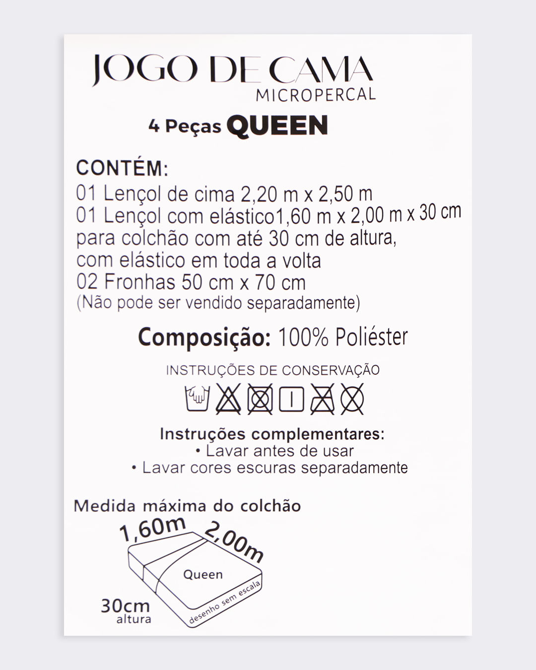 Jg-De-Cama-Queen-4pcs-Duplo-Micropercal---Cinza-Escuro