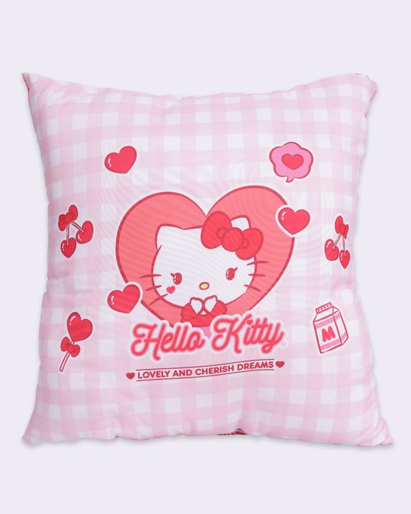 Almofada Infantil 40cm x 40cm Hello Kitty Cereja Rosa UN