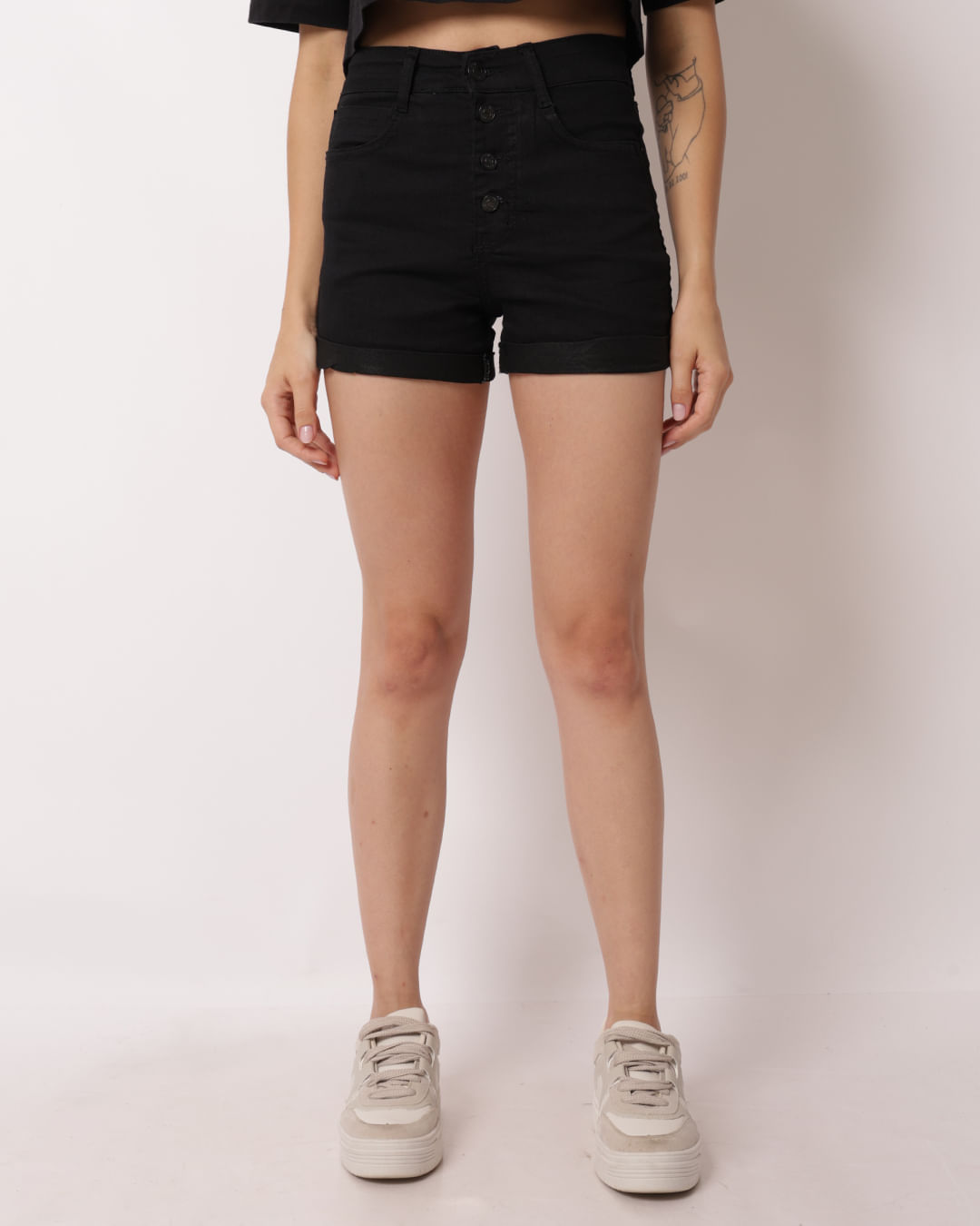 Shorts-Hot-Pants-Botao-Aparente-Blk---Preto