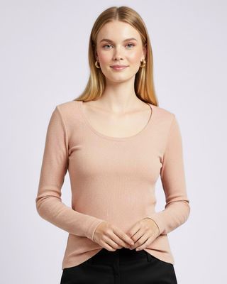 Blusa-A2153-Manga-Longa-Canelada---Bege