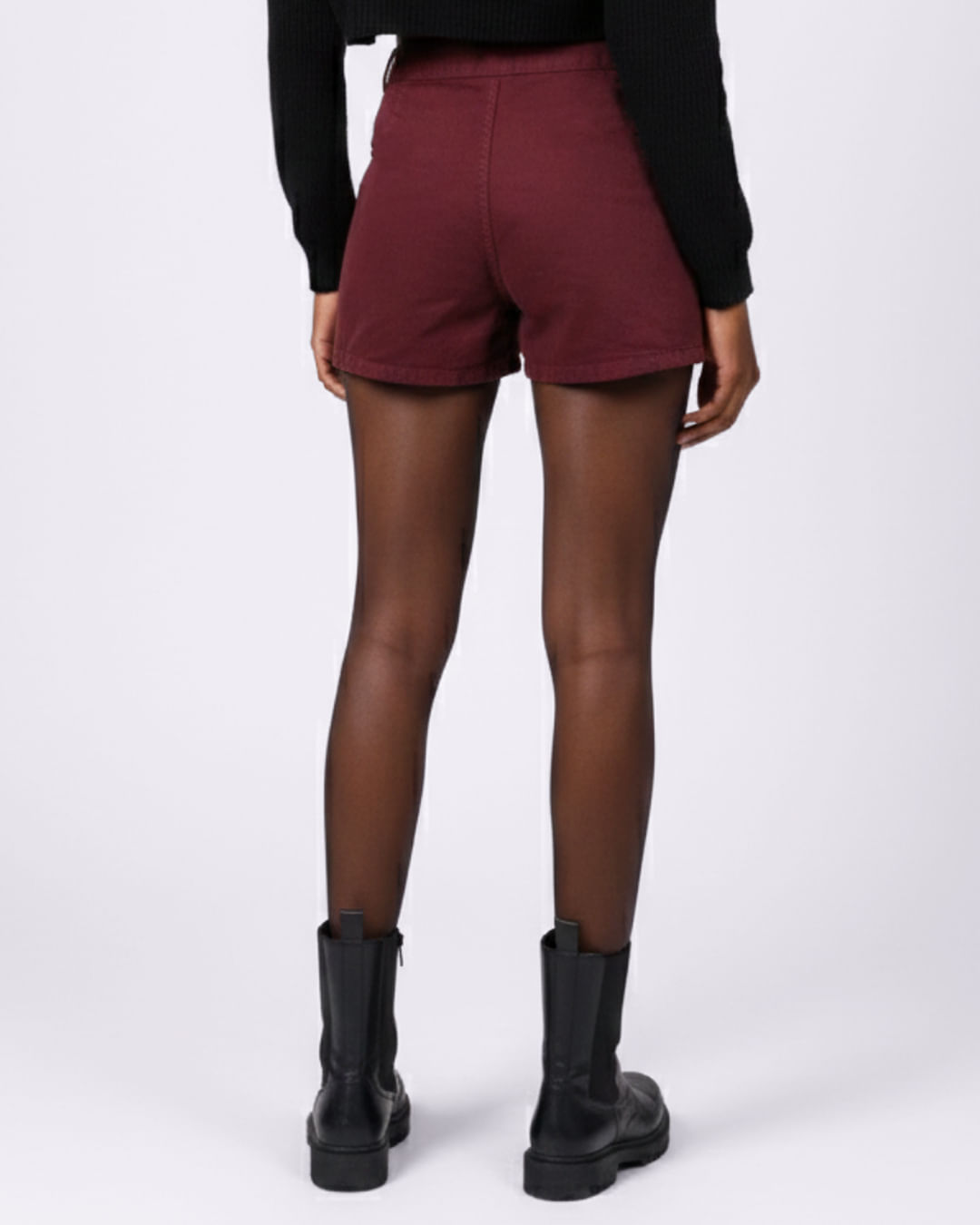 Shorts-Saia-Slit-Sarja -Vinho---Vinho