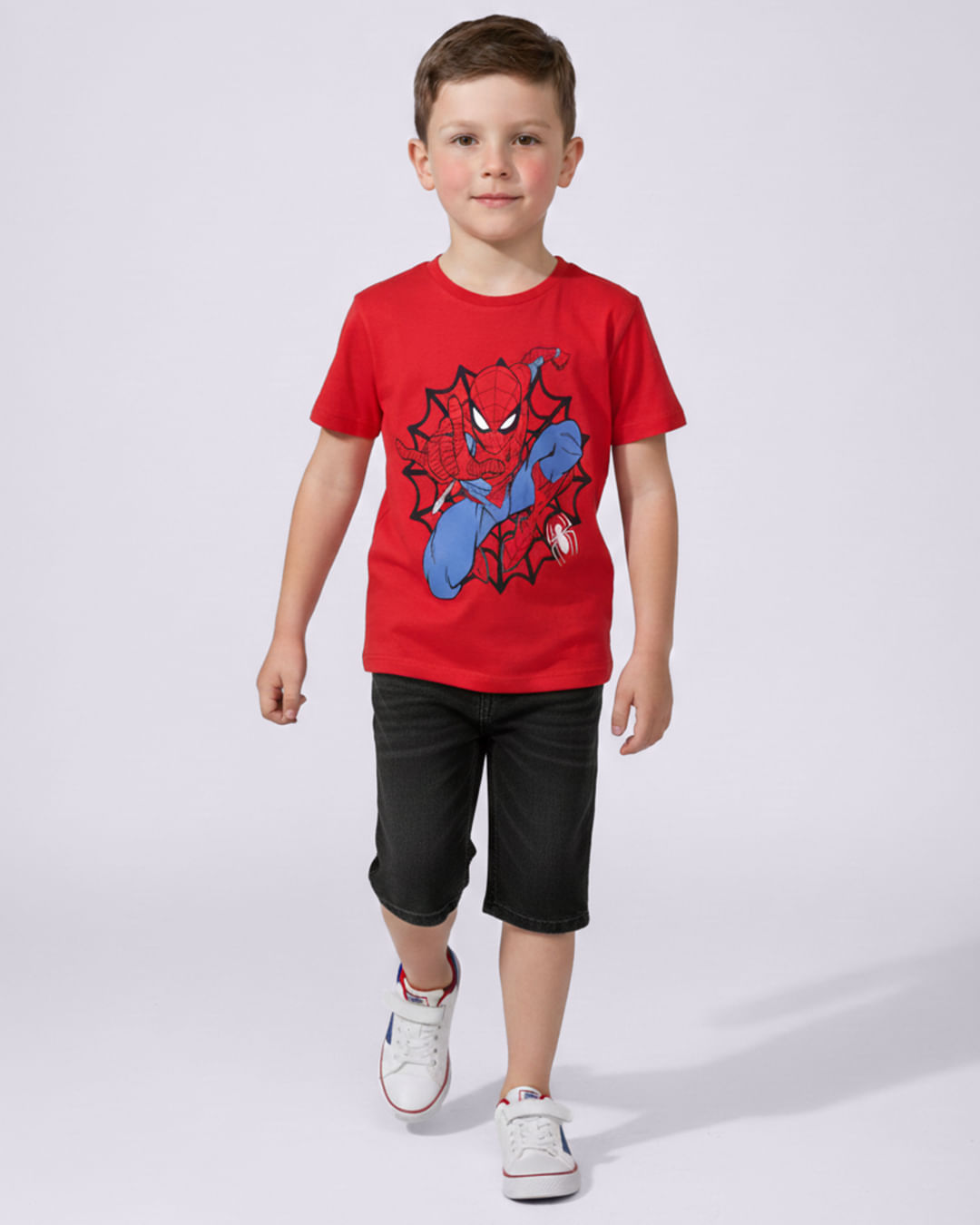 Camiseta-Ch39323-Mc-M-410-Homem-Aranha---Vermelho