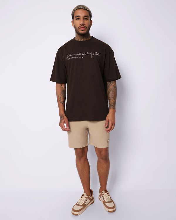 Bermuda Masculina Ecko Unltd Microfibra Bege G