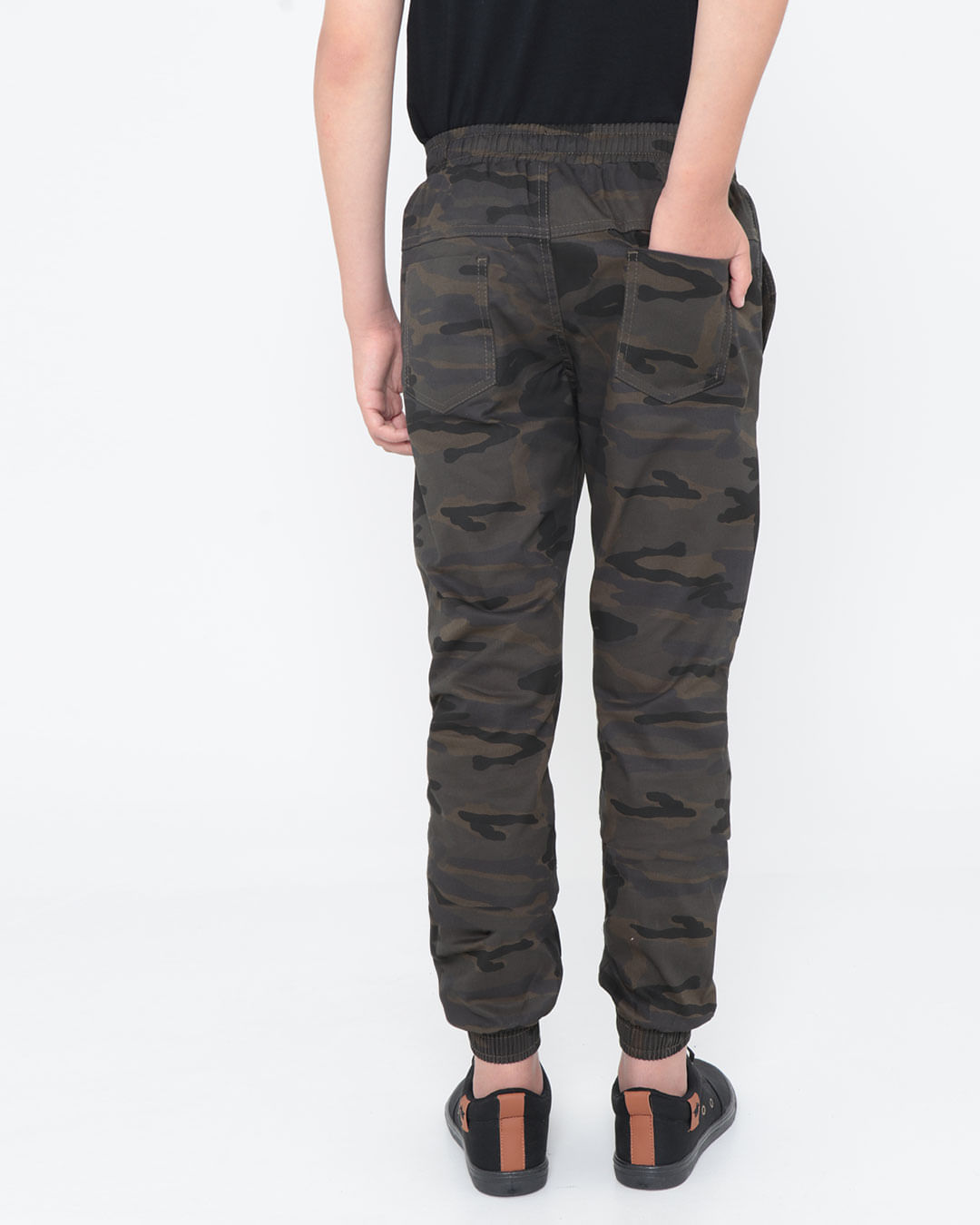 Calca-Juvenil-Street-Jogger-Camuflada-Verde