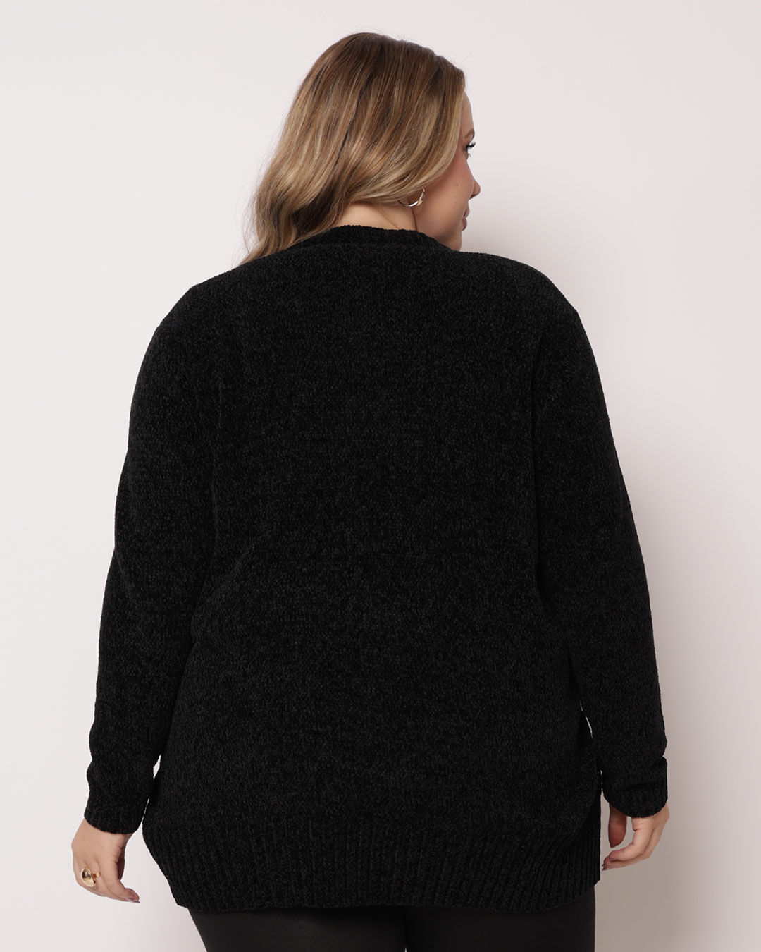 Cardigan-Cgctgc010co-Chenille---Preto