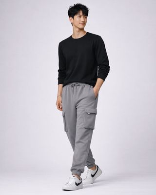 Calca-Moletom-Cargo-Urb002-Cza-Pgg---Cinza