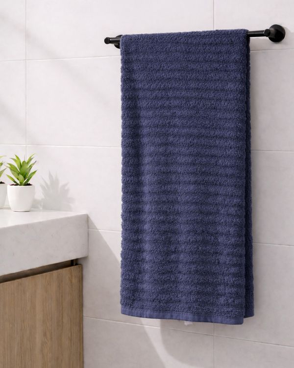 Toalha Banhão Olinda Wave Algodão 78cm x 145cm Marinho UN